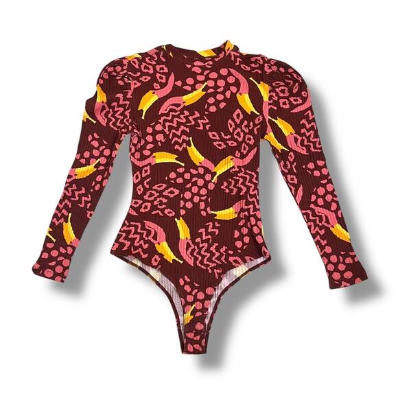 FARM Rio Multicolor Patterned Bodysuit - Picture 4 of 7